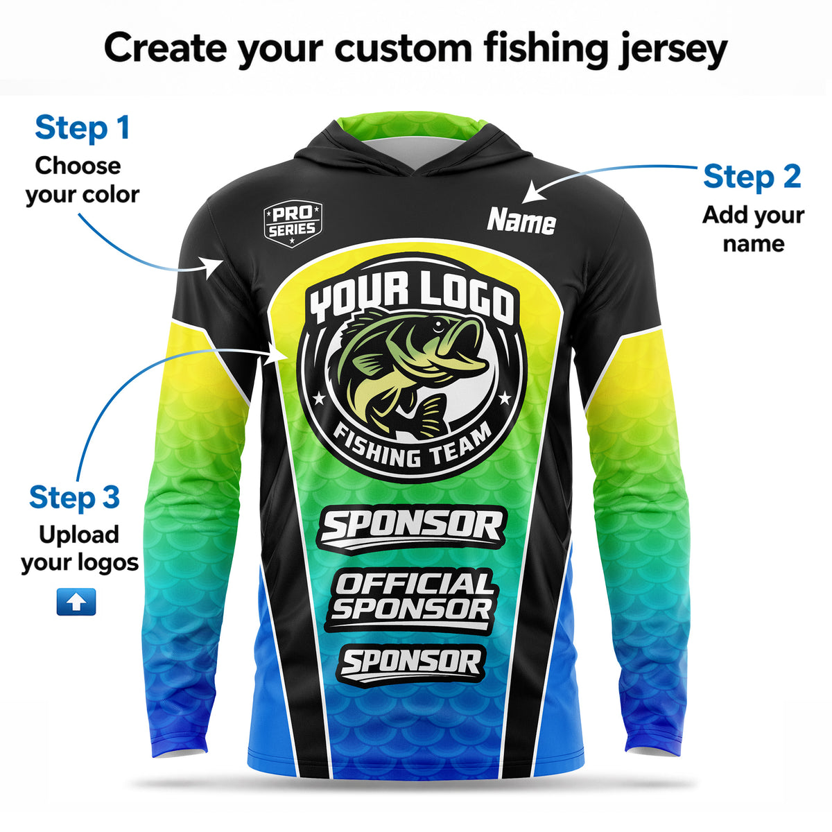 Custom Fishing Jersey – Fish Scale