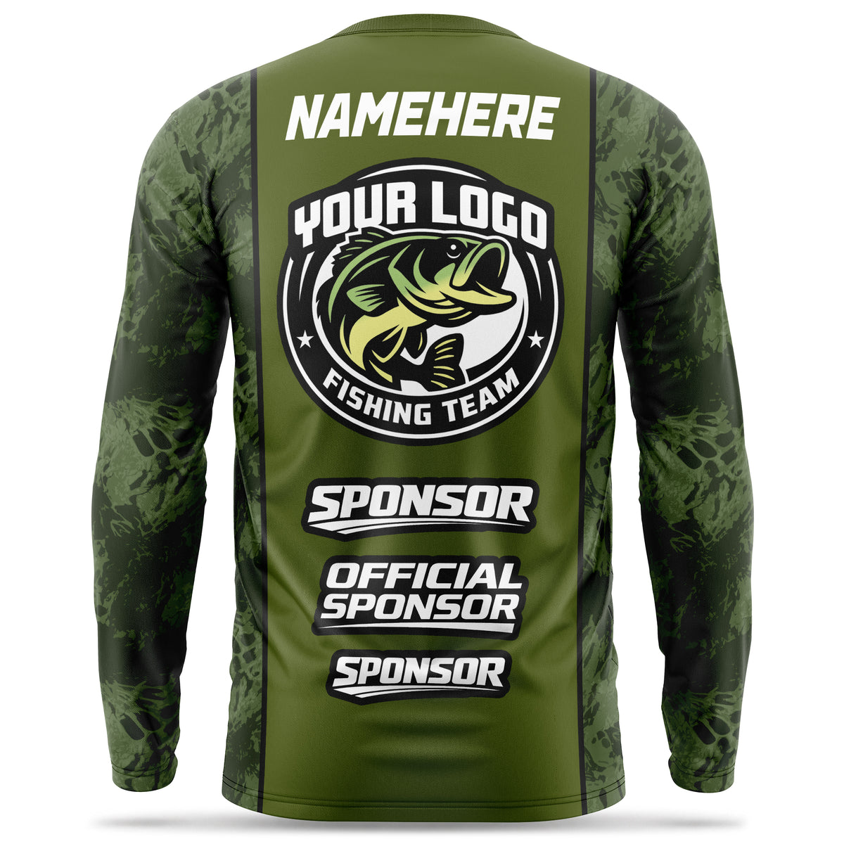 Custom Fishing Jersey – Fish Camo