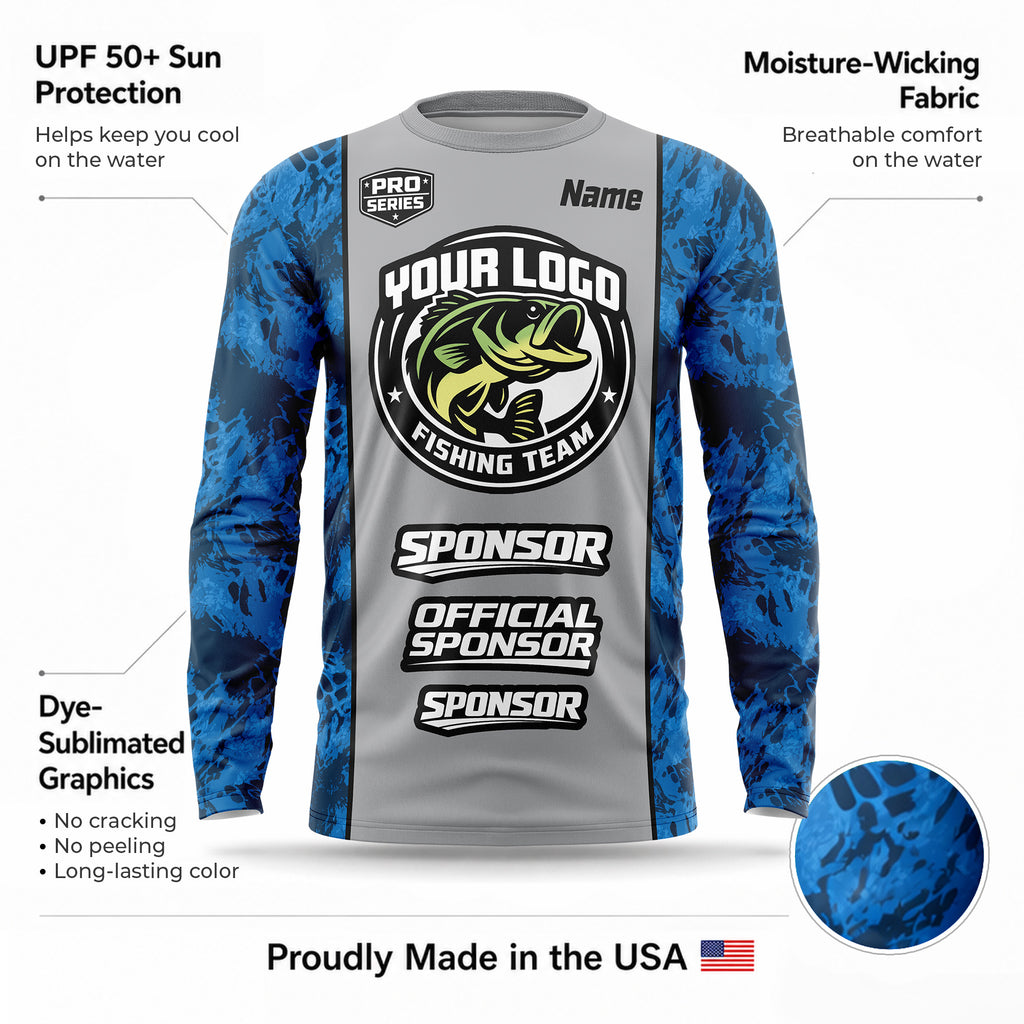 Custom Fishing Jersey – Fish Camo